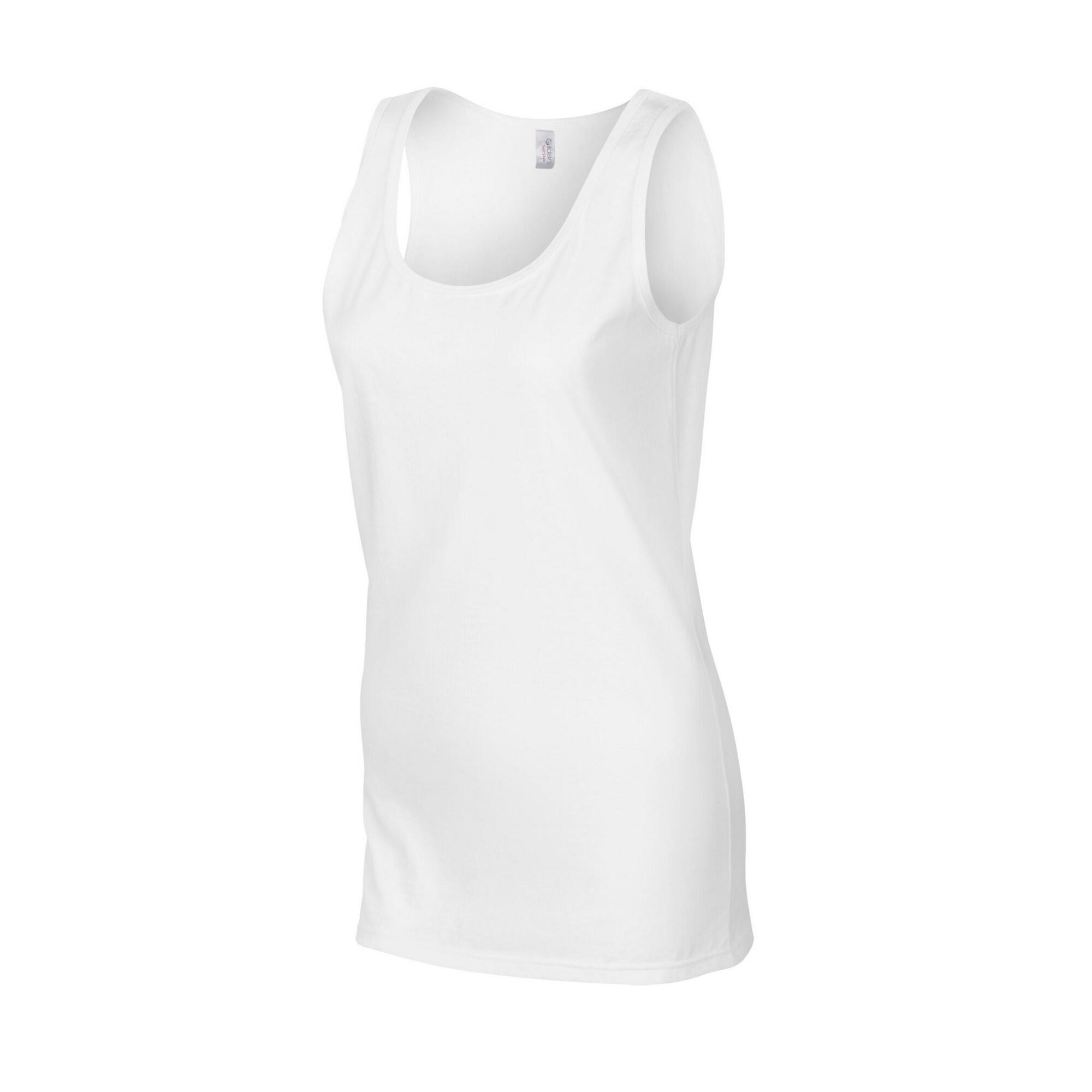 Canotta Donna Gildan Softstyle Bianco 3/3