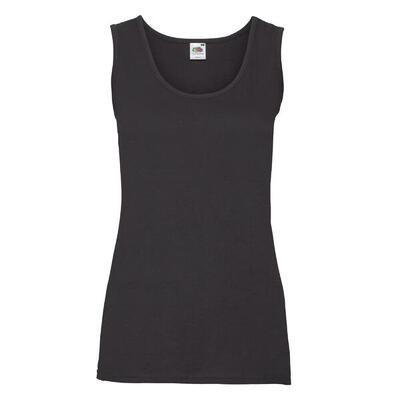 Dames valueweight tanktop (zwart)