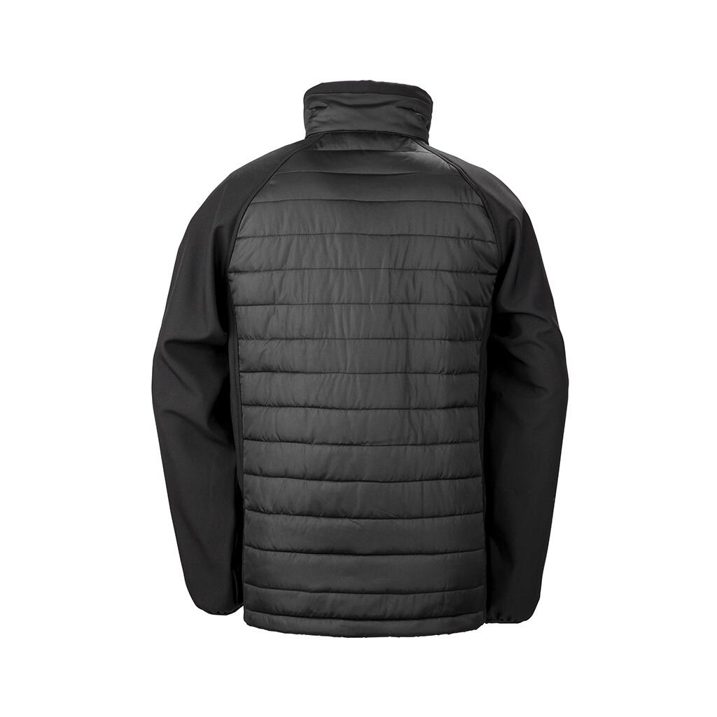 Black Giacca Imbottita Soft Shell Uomo Result Compass Nero/Giallo 2/3