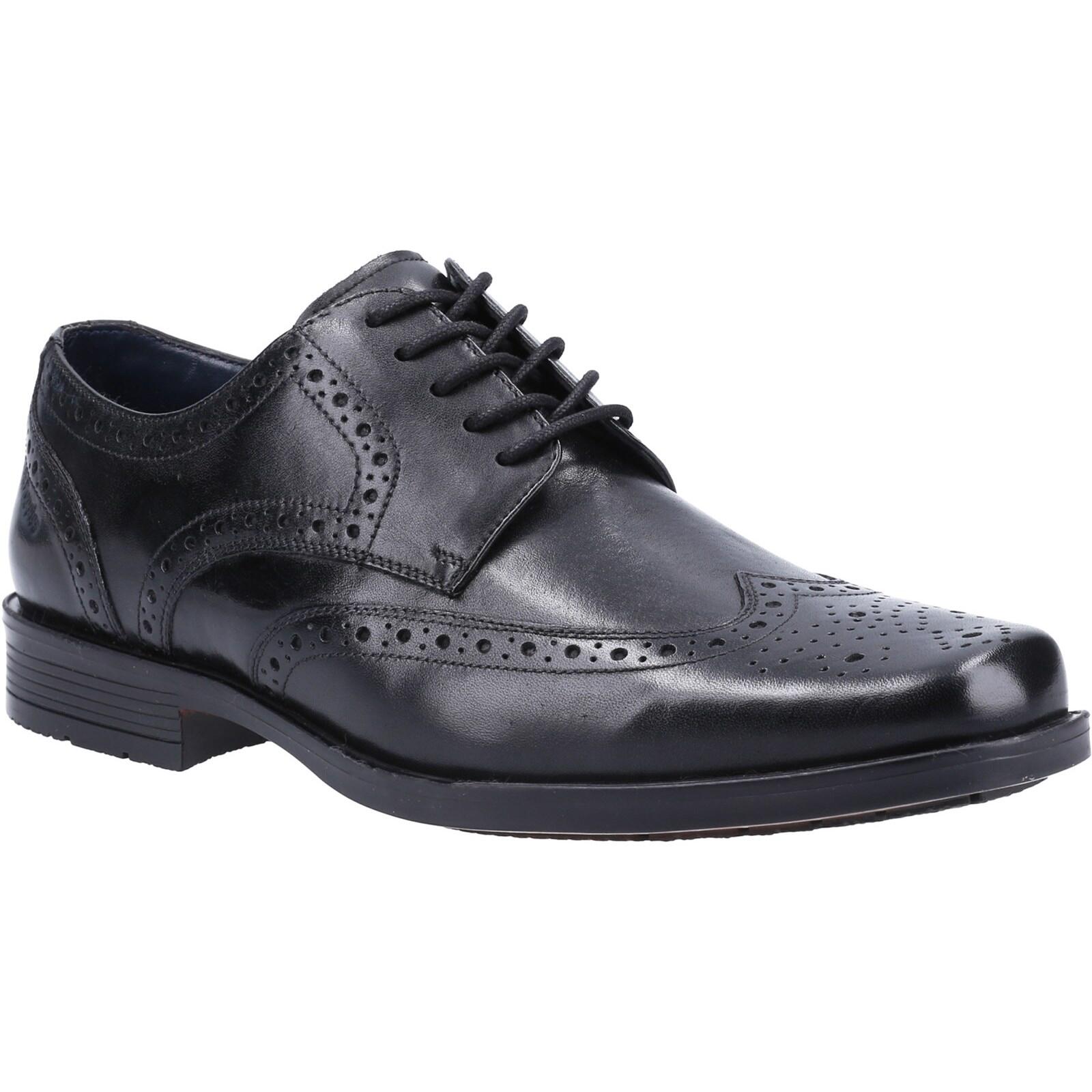 HUSH PUPPIES Mens Leather Brogues (Black)