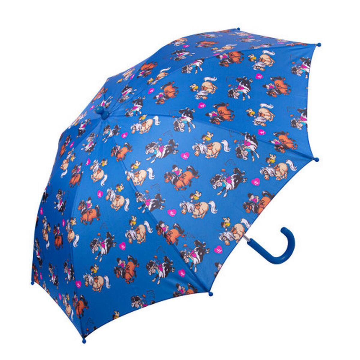 Childrens/Kids Thelwell Collection Race Stick Umbrella (Cobalt Blue) 2/2
