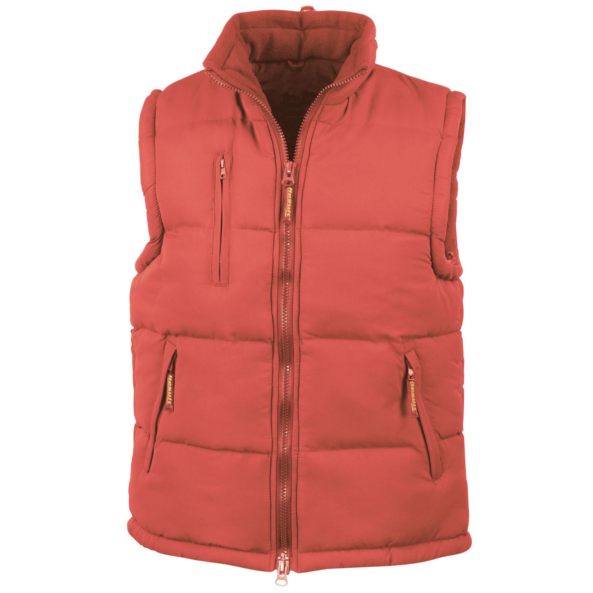 RESULT Mens Padded Body Warmer (Red)