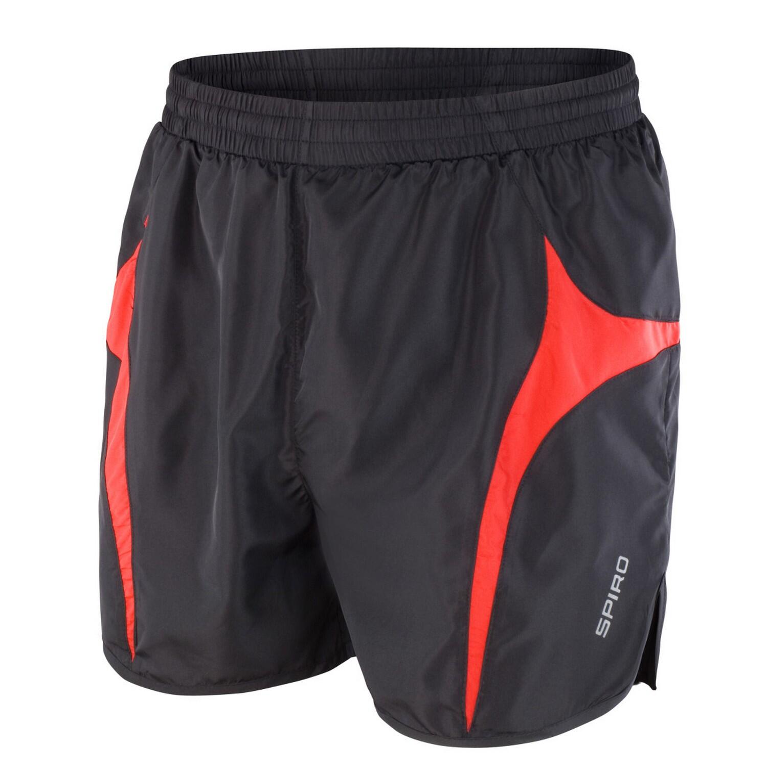 black / red