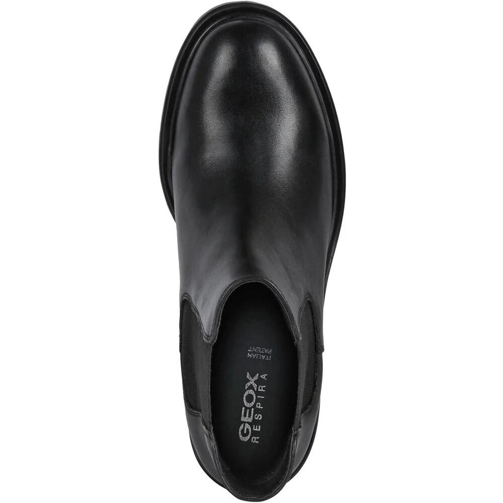 Womens/Ladies Damiana Patent Leather Ankle Boots (Black) 3/4
