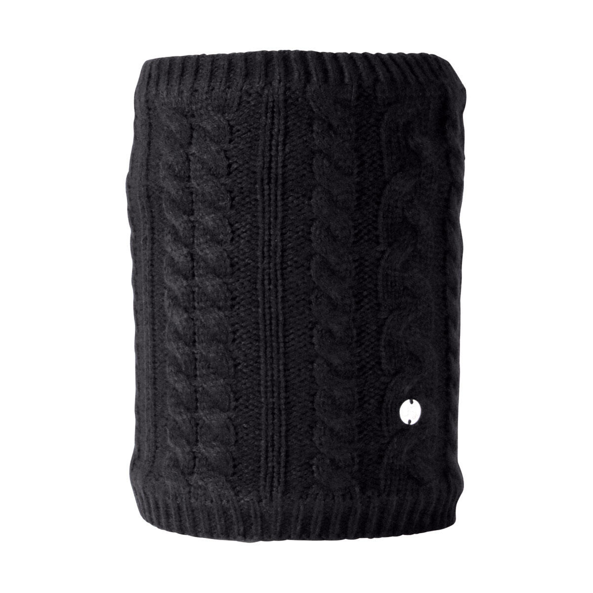 HY Unisex Adult Melrose Cable Knit Snood (Black)