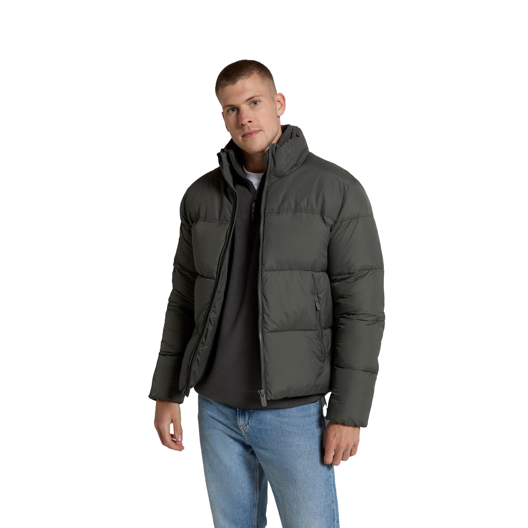 Mens Volt Padded Jacket (Dark Khaki) 1/3
