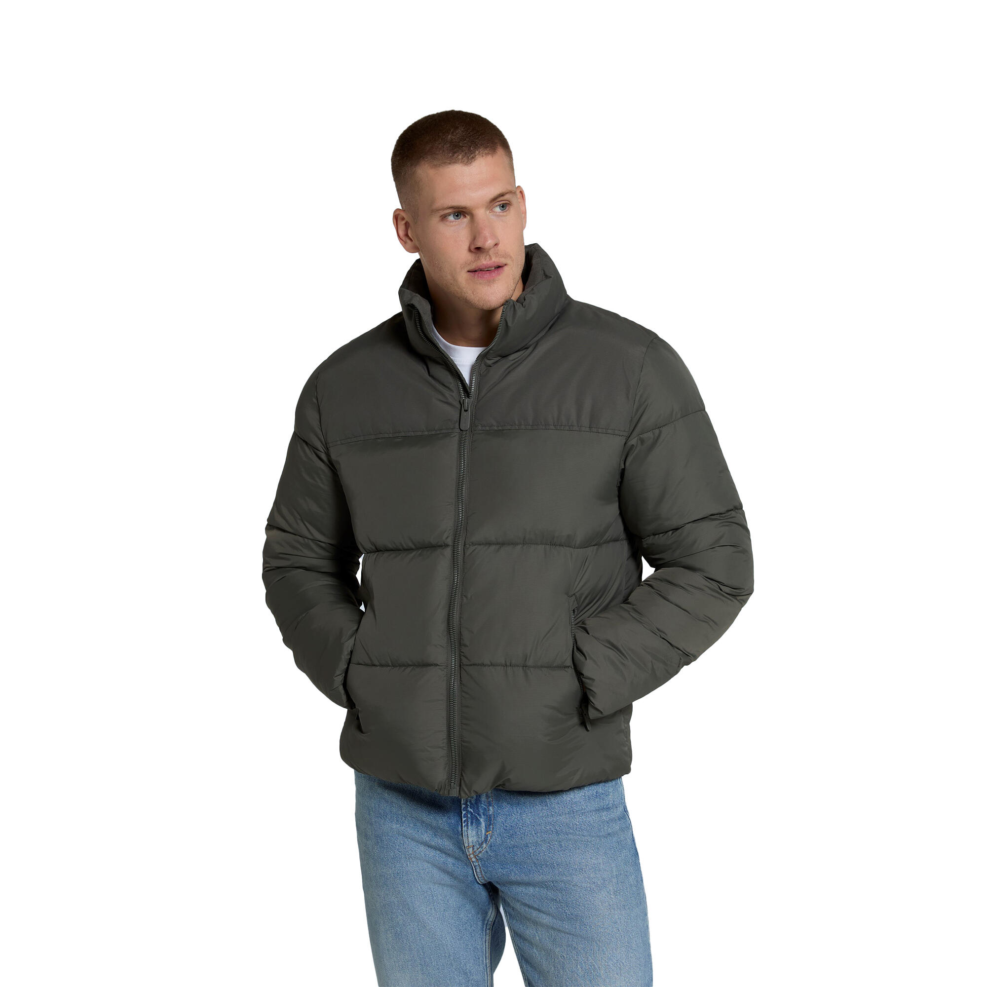 Mens Volt Padded Jacket (Dark Khaki) 3/3
