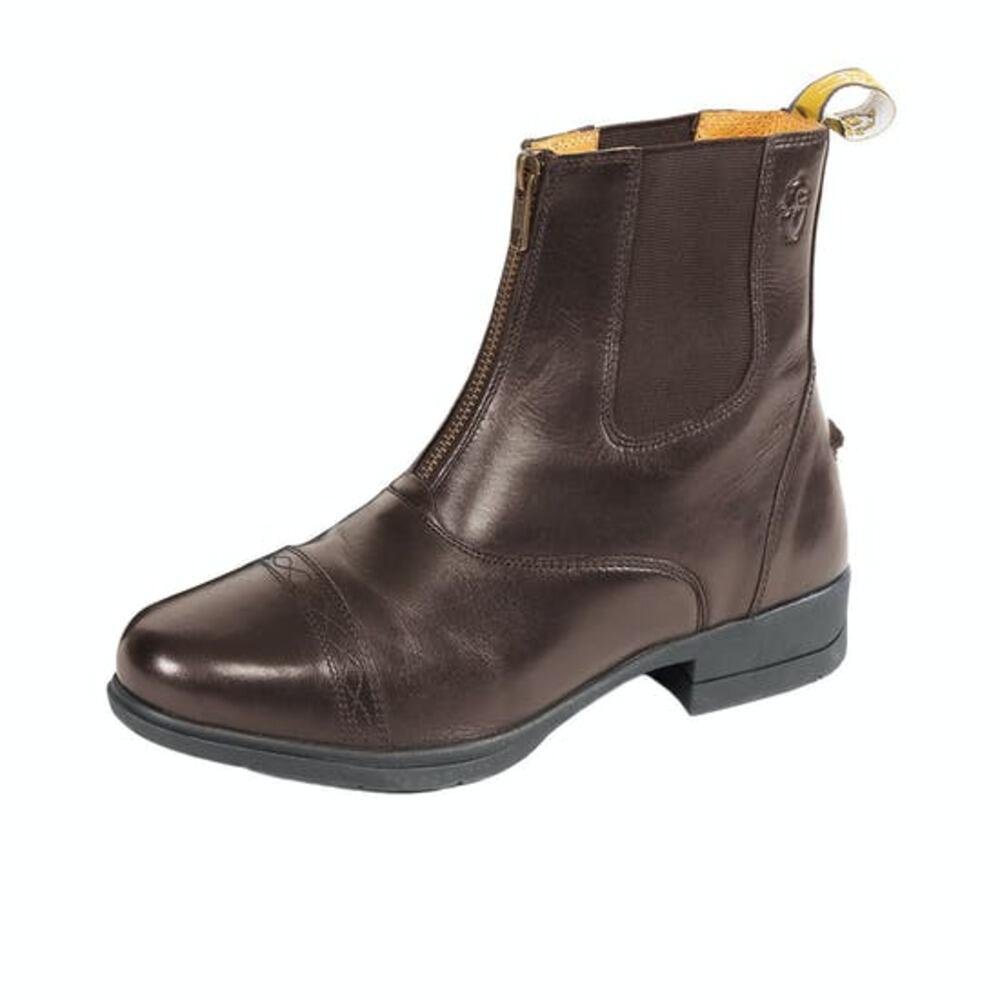 Childrens/Kids Rosetta Leather Paddock Boots (Brown) 2/3