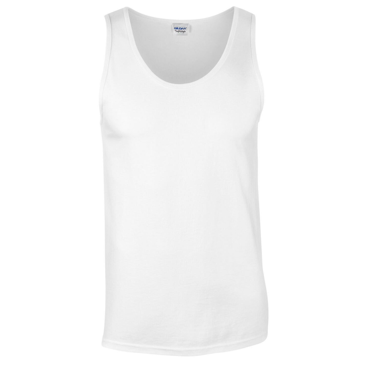 Unisex Adult Softstyle Tank Top (White) 1/4
