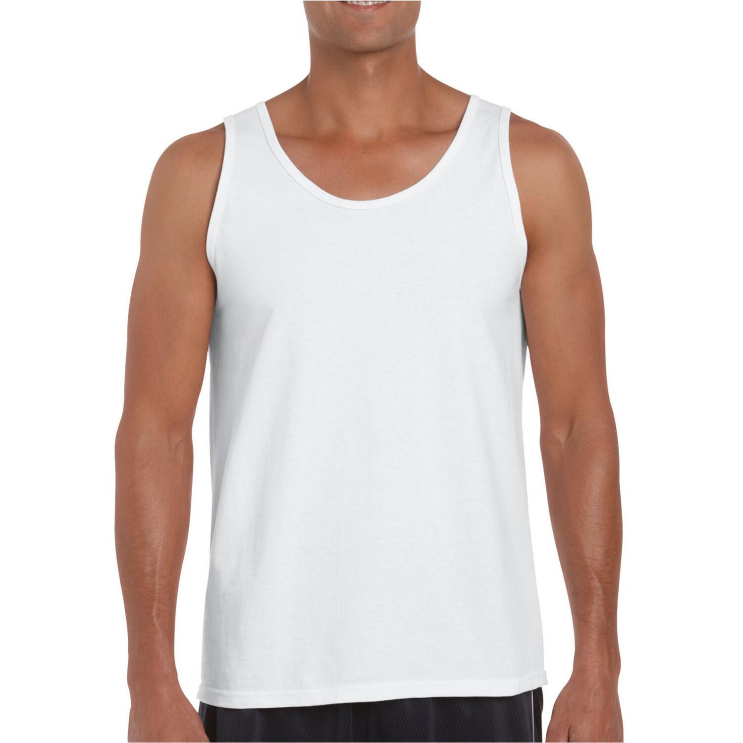 Unisex Adult Softstyle Tank Top (White) 4/4
