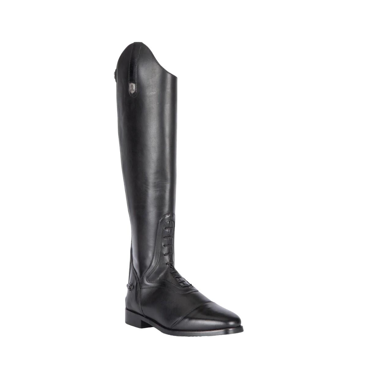 Mens Tivoli Leather Field Boots (Black) 1/4
