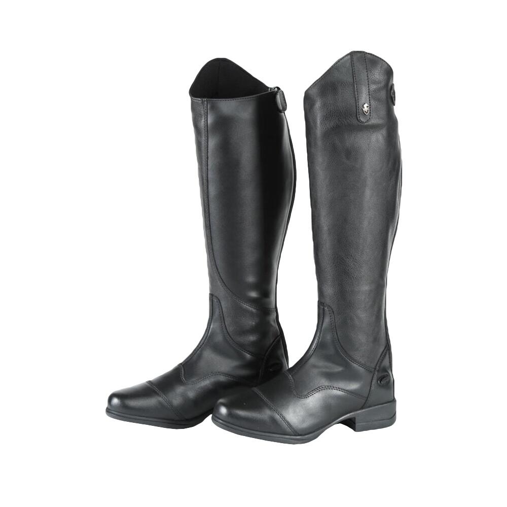 MORETTA Childrens/Kids Marcia Long Riding Boots (Black)