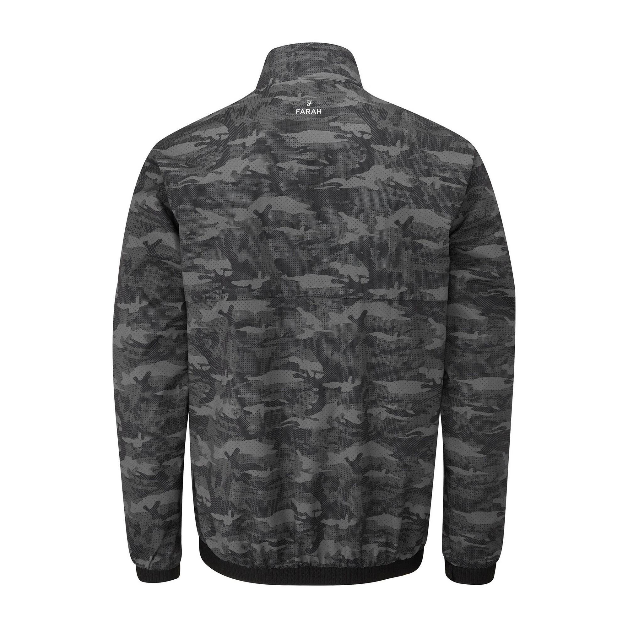 Mens Parker Camouflage Showerproof Jacket (Black) 2/4