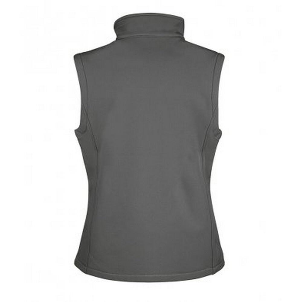 Core Soft Shell Bodywarmer Damen Graphit/Schwarz 2/3