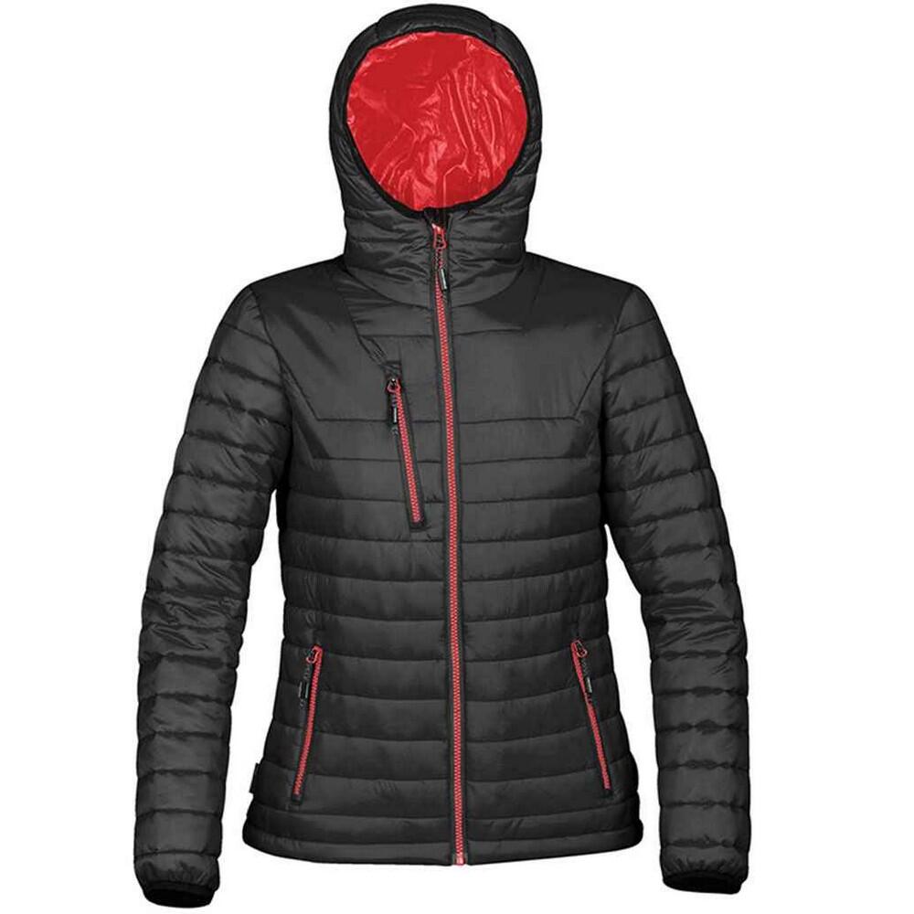 black / red