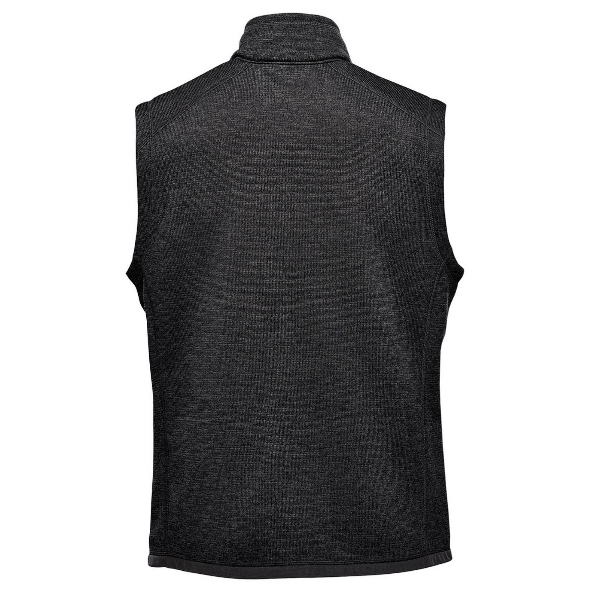 Mens Avalante Pure Earth Full Zip Gilet (Black Heather) 2/2