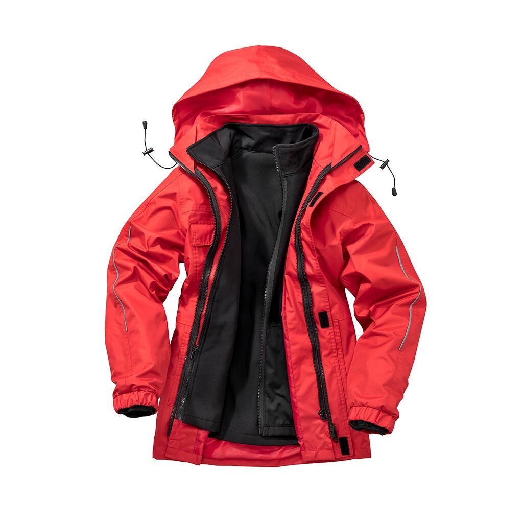Core Mens Printable 3In1 Transit Jacket (Red) 3/4