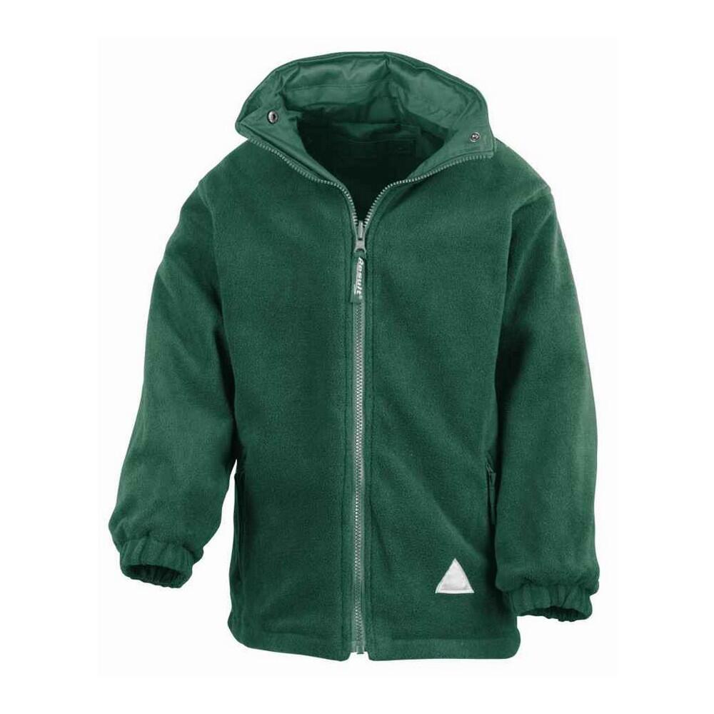 Jacke wendbar für Kinder Flaschengrün 2/3