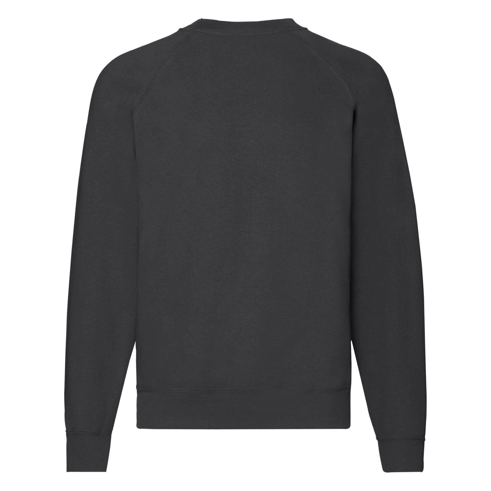 Mens Classic 80/20 Raglan Sweatshirt (Light Graphite) 2/2