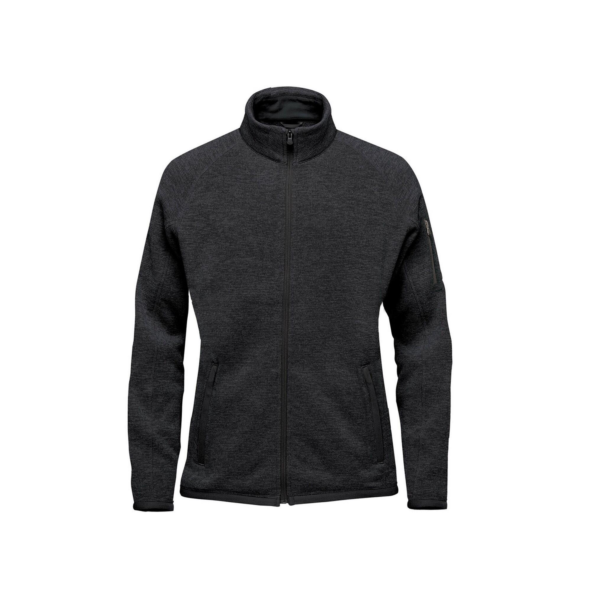 STORMTECH Womens/Ladies Avalanche Pure Earth Full Zip Fleece Jacket (Black Heather)