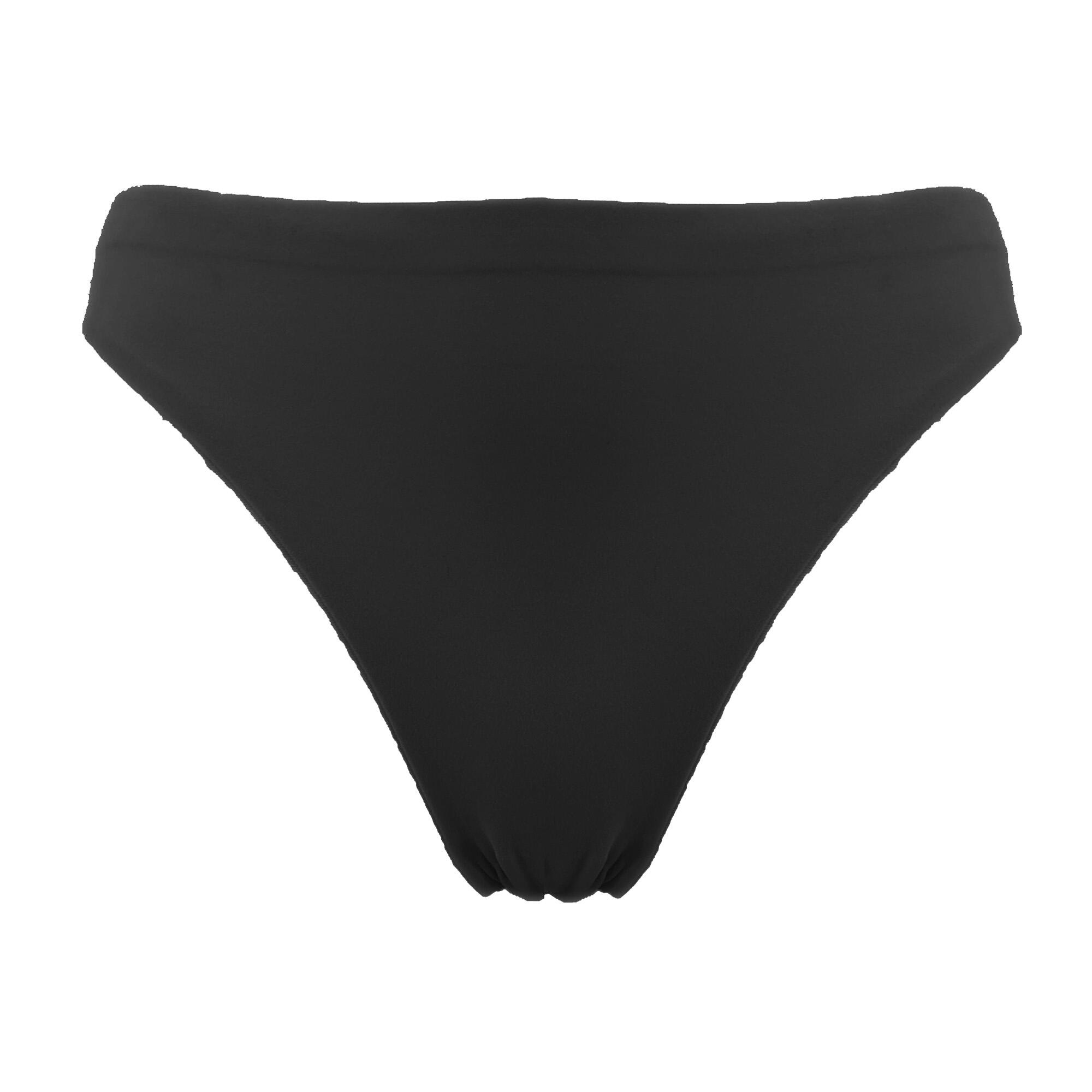 Tanga, niedriger Sitz Damen Schwarz 2/3