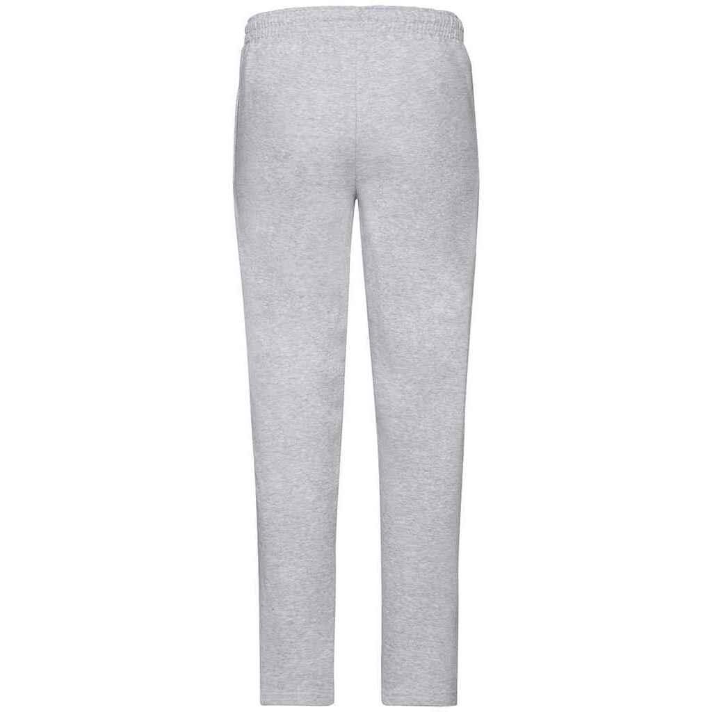 Unisex Adult Classic Heather Open Hem Jogging Bottoms (Heather Grey) 2/3