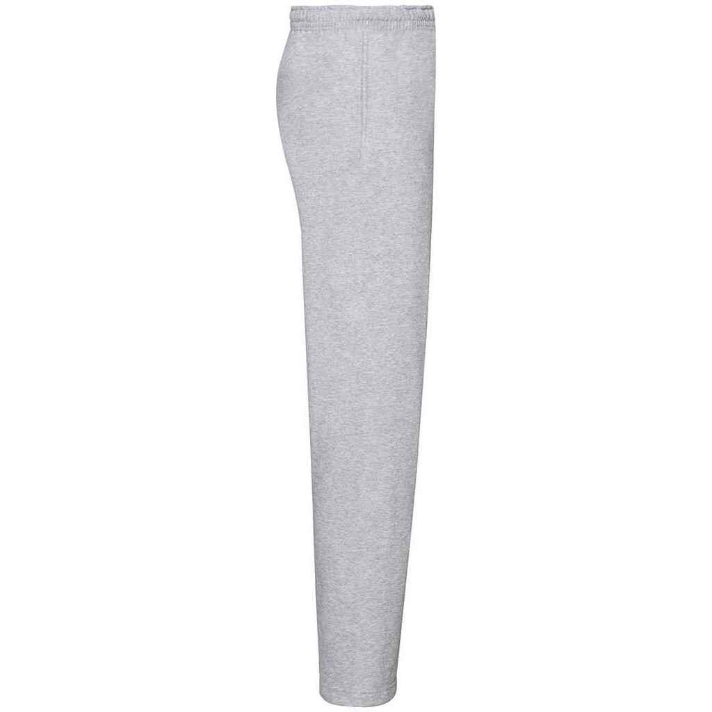 Unisex Adult Classic Heather Open Hem Jogging Bottoms (Heather Grey) 3/3