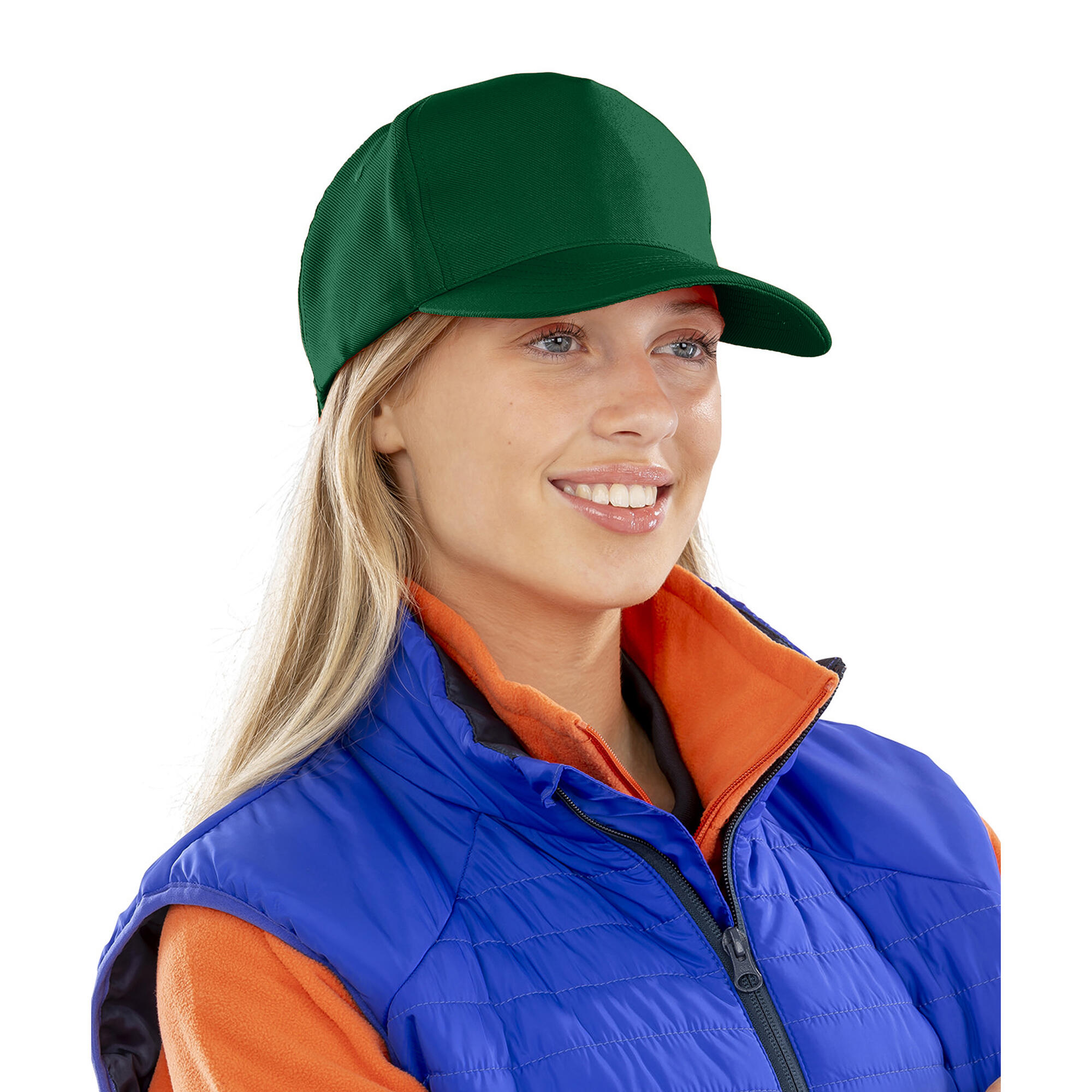 Casquette De Baseball CORE Adulte (Vert Bouteille) 3/4