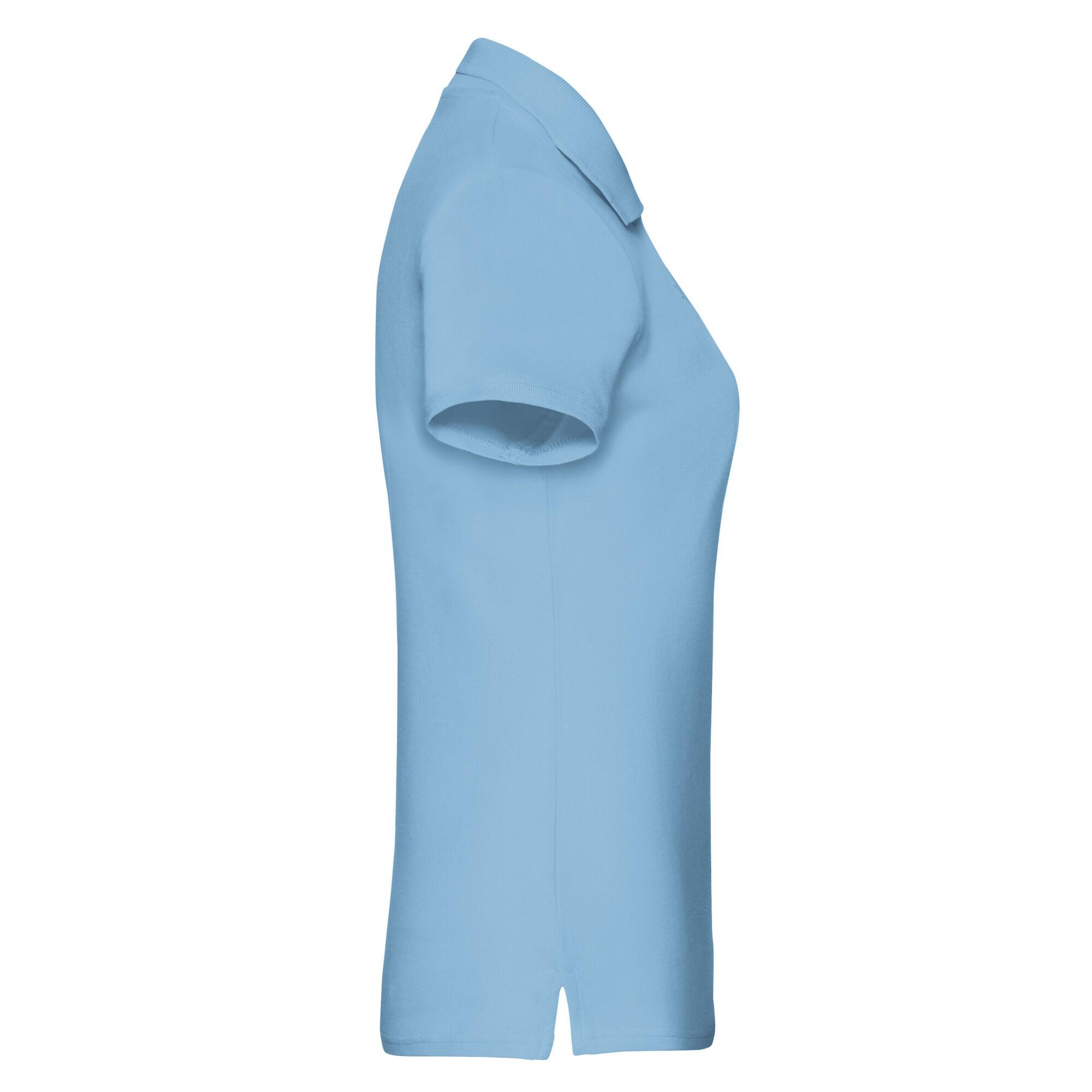 Polo PREMIUM Femme (Bleu Ciel) 3/3