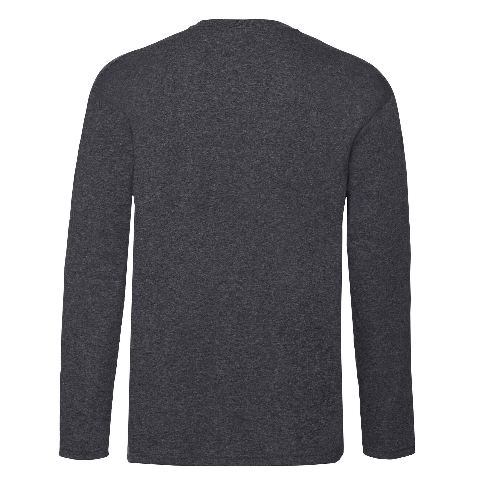 "Valueweight" TShirt für Langärmlig Herren Dunkles Grau 2/3