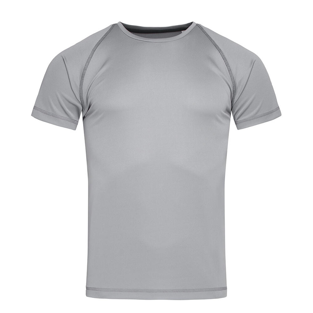 Stedman - Tshirt Active Team Homme (gris Argenté) - T-shirt Manches Courtes - Gris|noir - 48 Xl - Decathlon