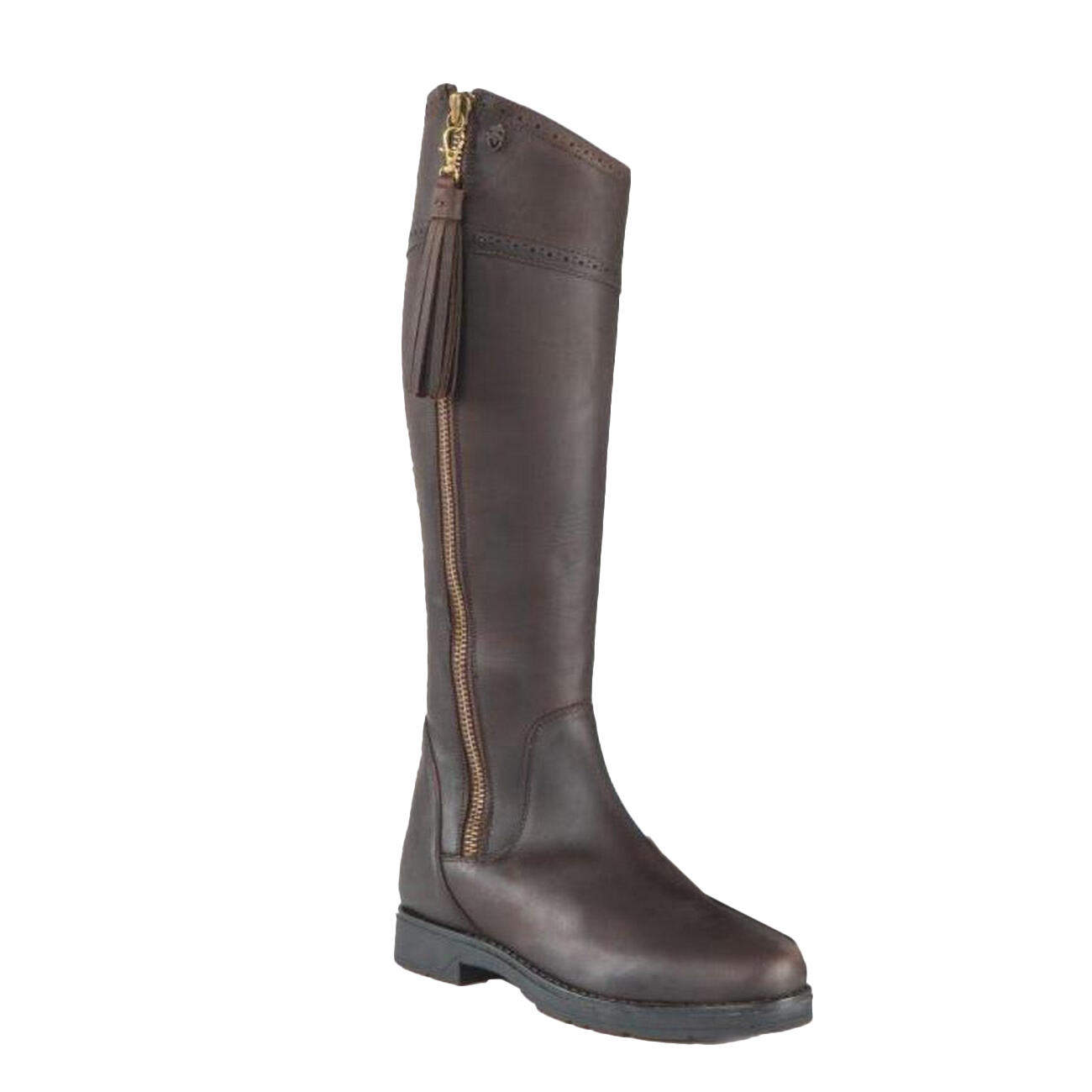MORETTA Womens/Ladies Alessandra Leather Country Boots (Chocolate Brown)