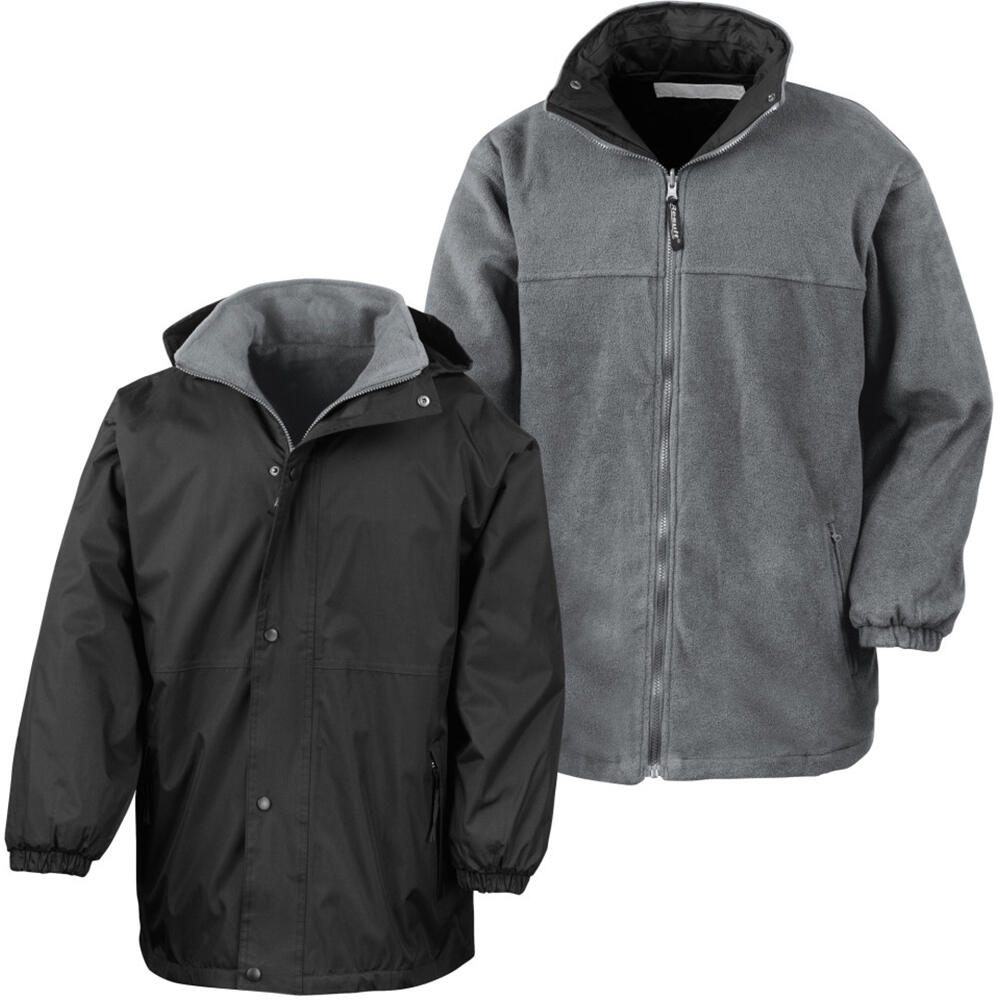 Mens Reversible StormDri 4,000 Waterproof Windproof Anti Pilling Fleece Jacket 2/3