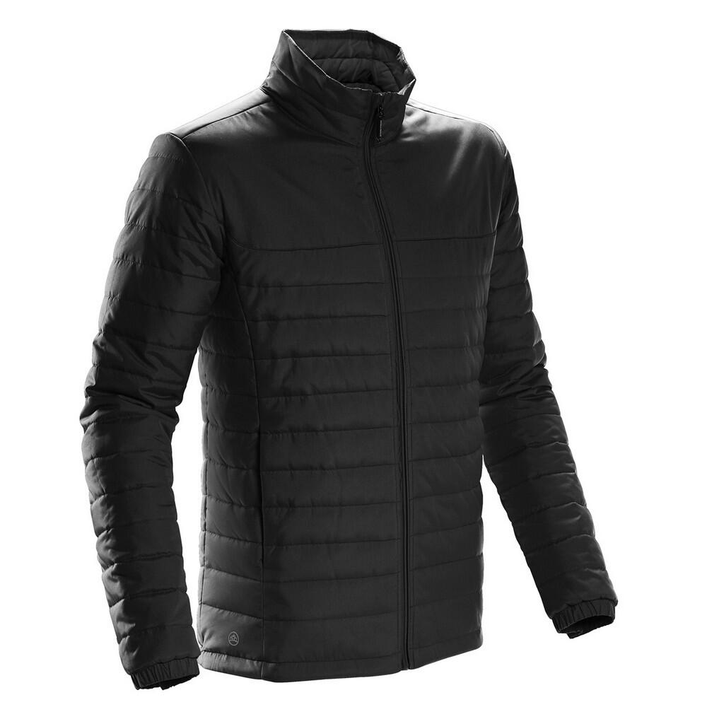 Mens Nautilus Quilted Hooded Jacket (Black) 4/4