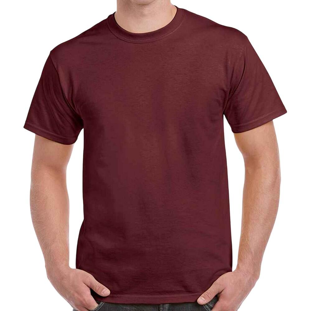 GILDAN Adults Unisex Heavy Cotton T Shirt (Maroon)