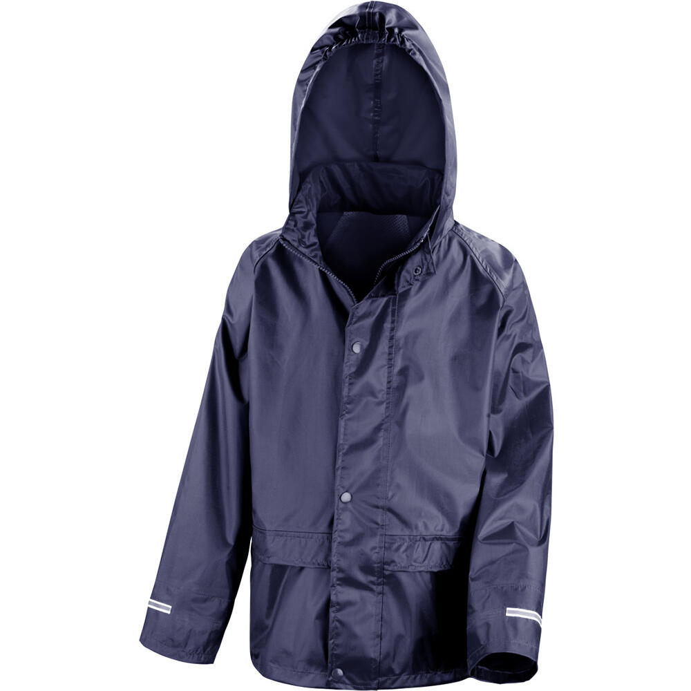 Giacca E Pantaloni Impermeabili Bambino Result Blu Navy 4/5