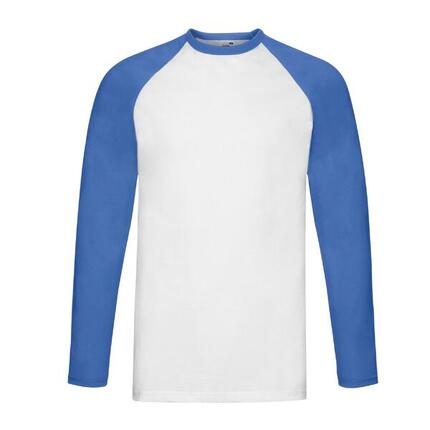 Tshirt BASEBALL Homme (Blanc / Bleu Marine Sombre)