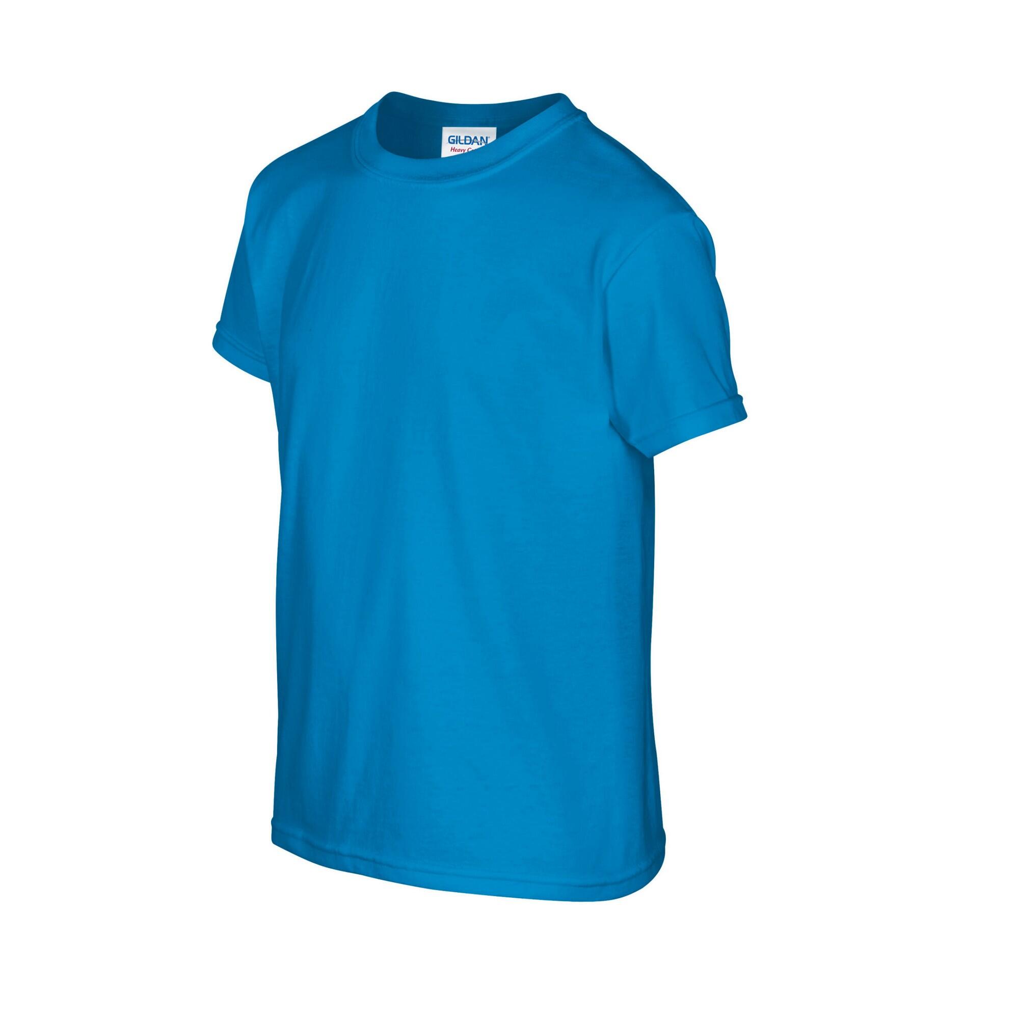 Maglietta Bambini Gildan Blu Zaffiro 3/3