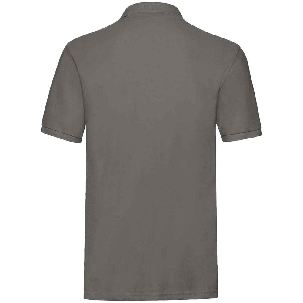Premium Baumwolle Pique Polo Shirt Herren Hellgrau 2/3