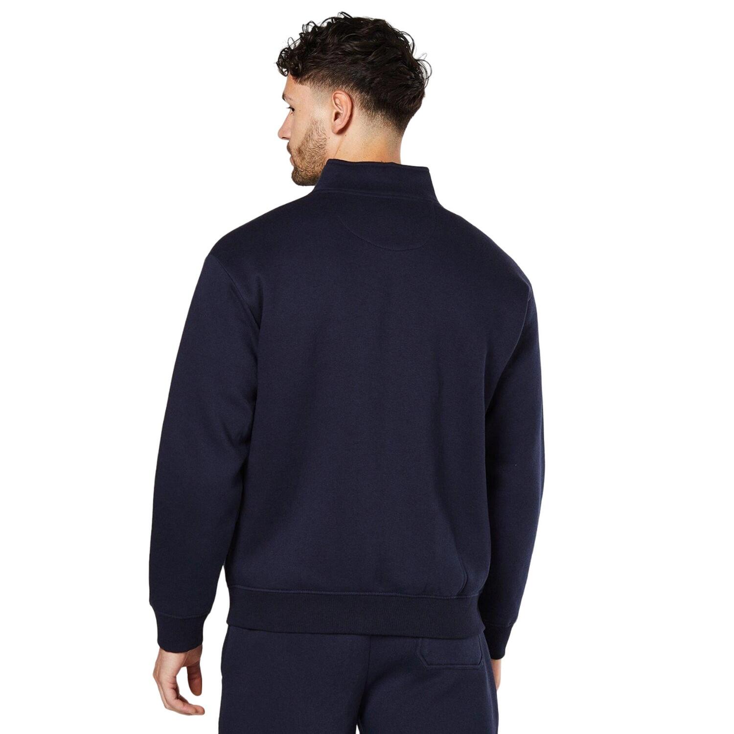 Bomberjacke Durchgehender Reißverschluss für Herren Marineblau 2/3