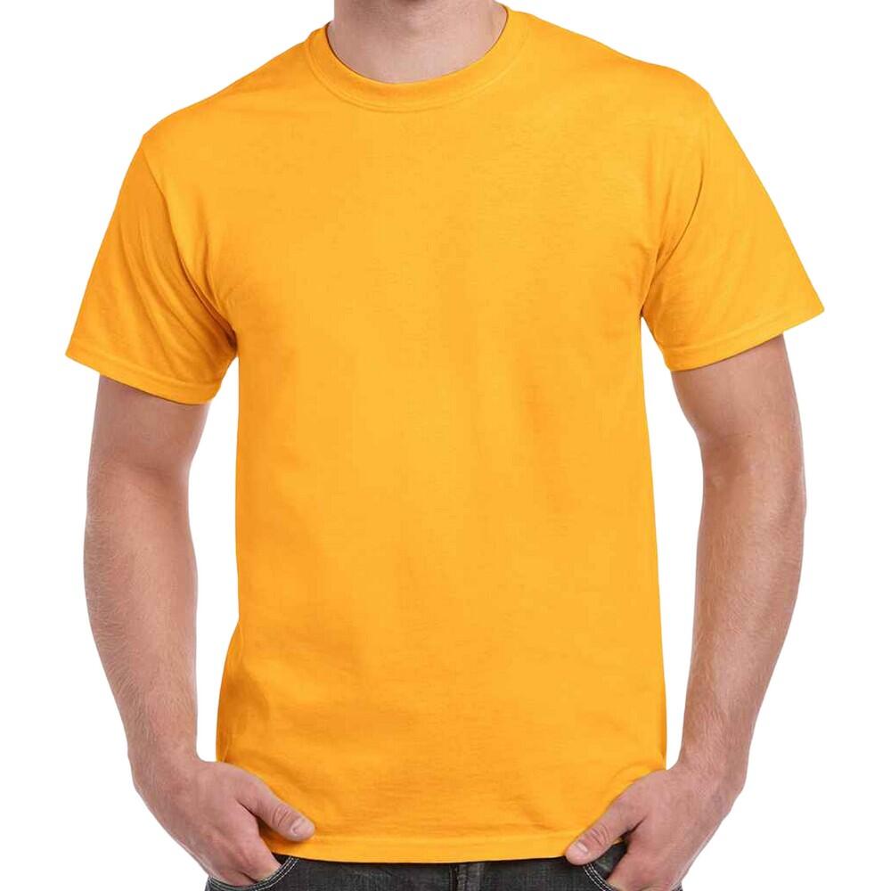 GILDAN Adults Unisex Heavy Cotton T Shirt (Gold)
