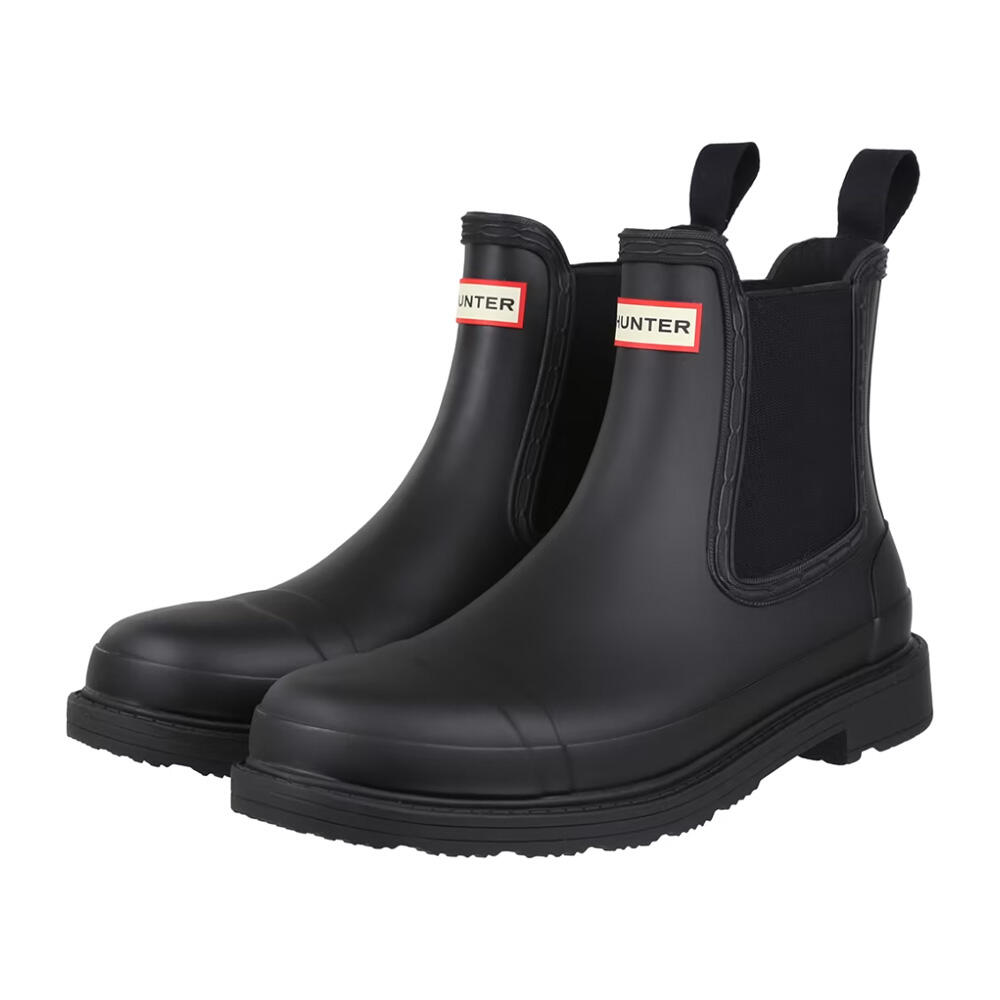 HUNTER Womens/Ladies Commando Chelsea Boots (Black)