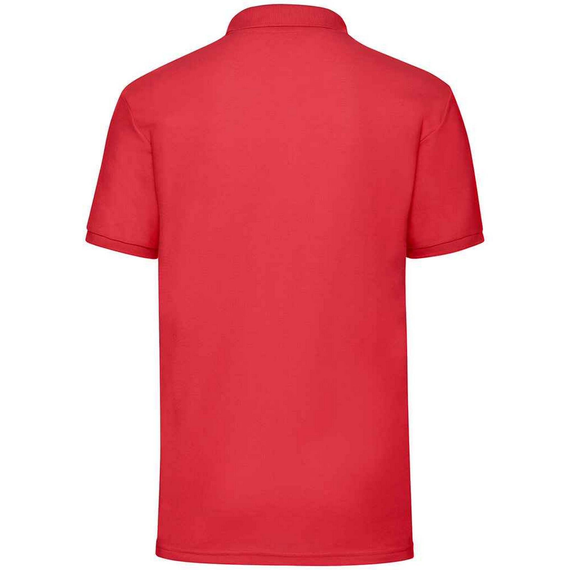 Maglietta Polo Uomo Fruit Of The Loom Rosso 2/3