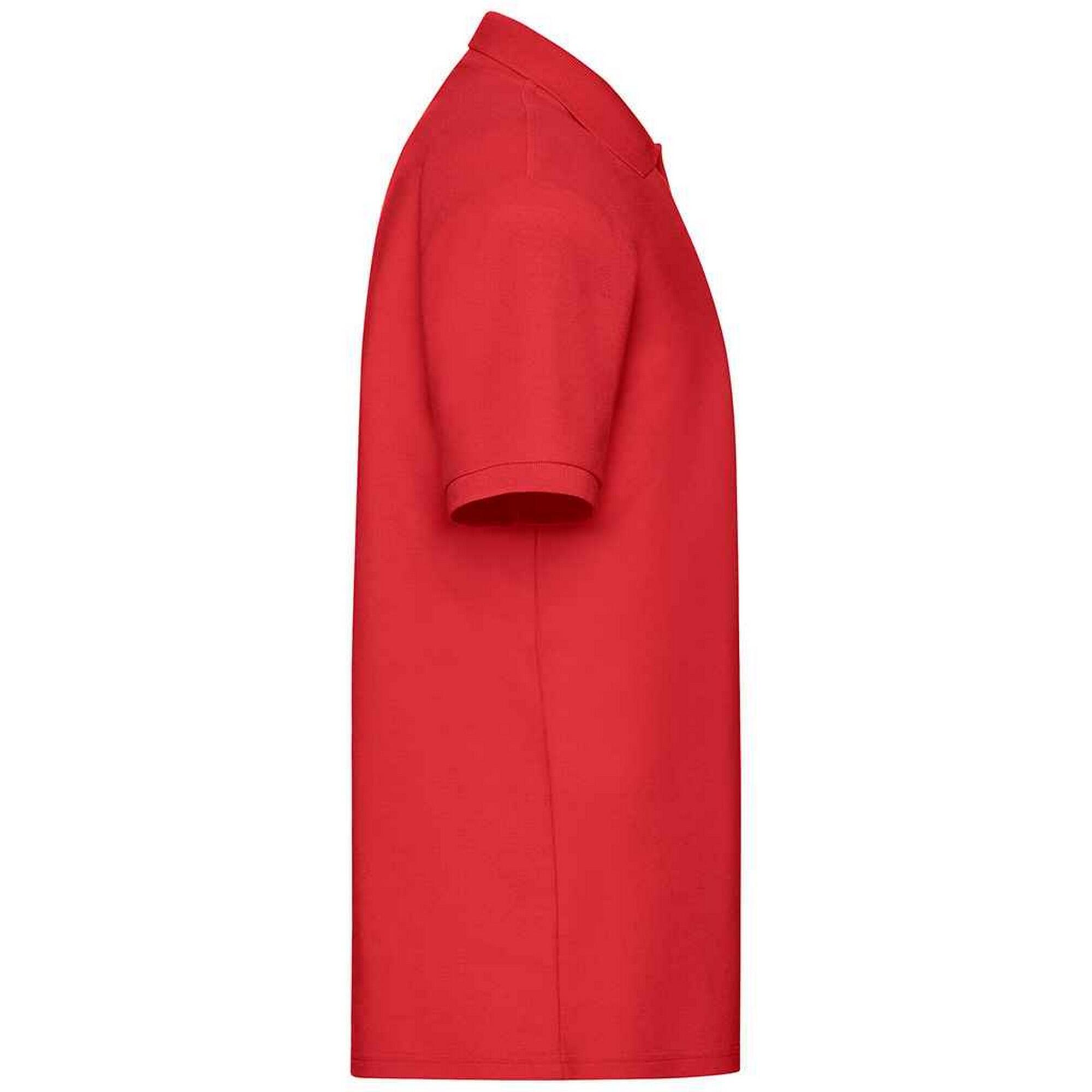 Maglietta Polo Uomo Fruit Of The Loom Rosso 3/3