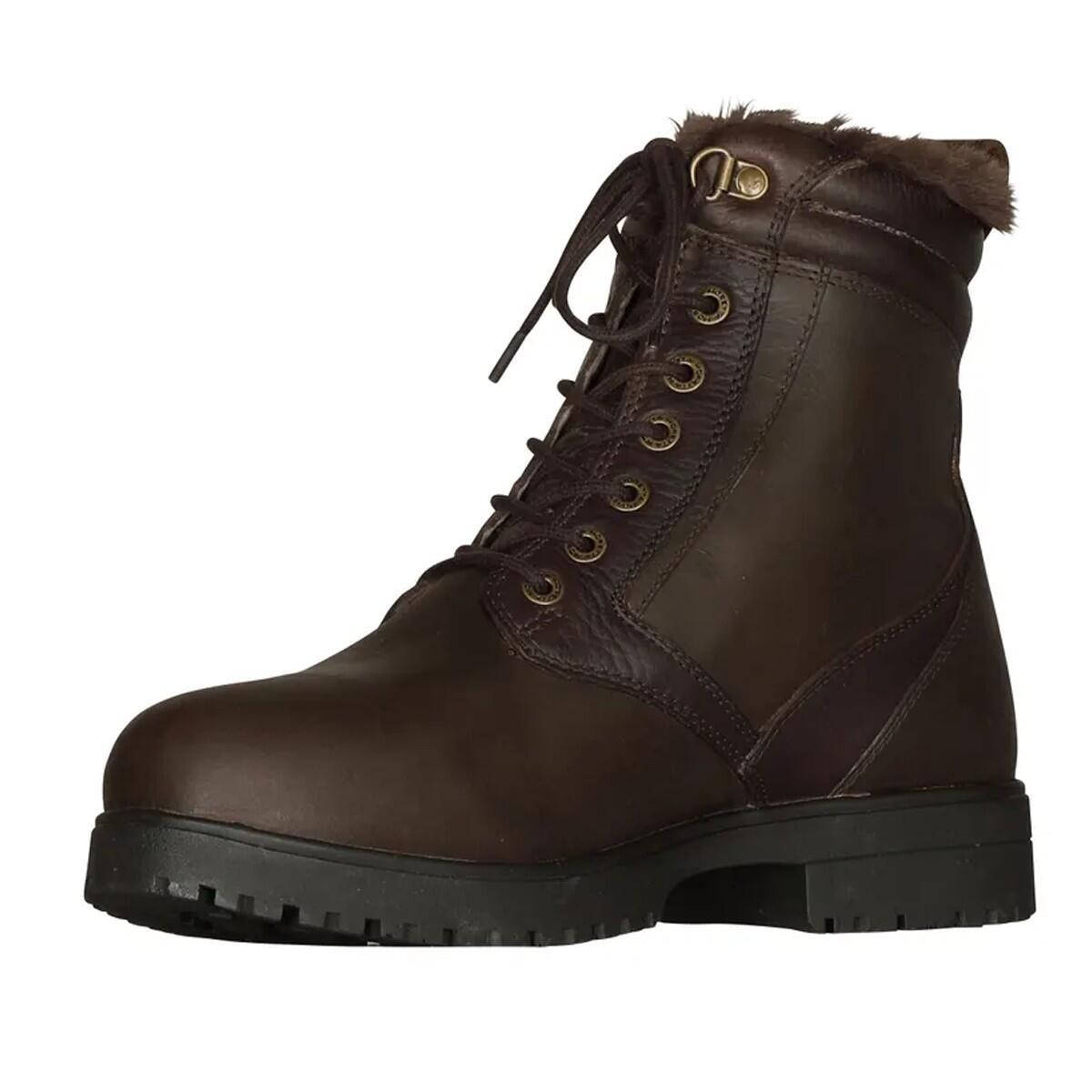 Womens/Ladies Varese Leather Lace Up Country Boots (Brown) 2/4