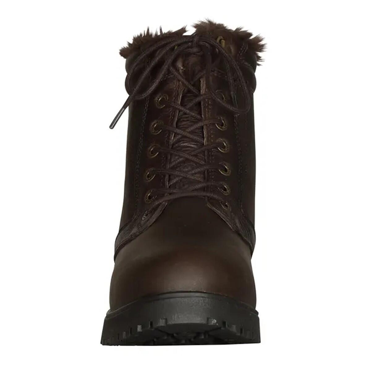 Womens/Ladies Varese Leather Lace Up Country Boots (Brown) 1/4