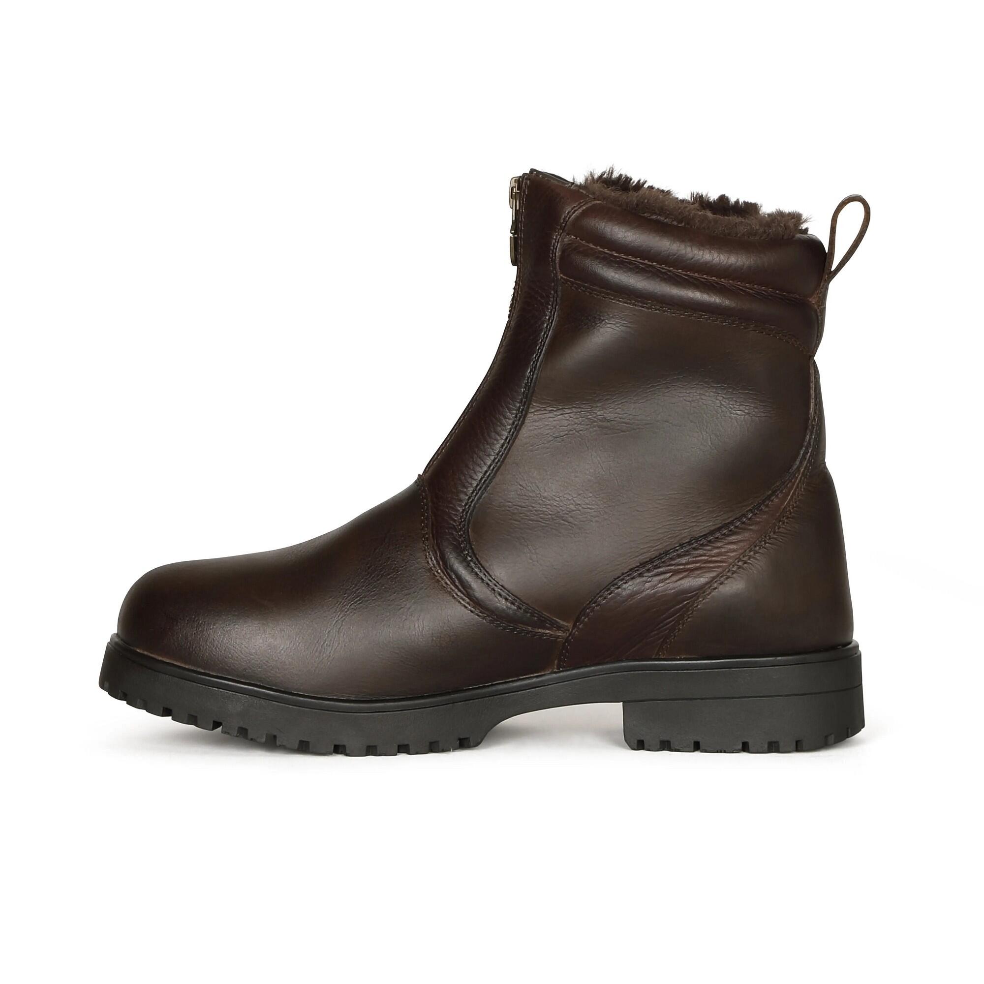 Womens/Ladies Atri Zip Country Boots (Brown) 2/4