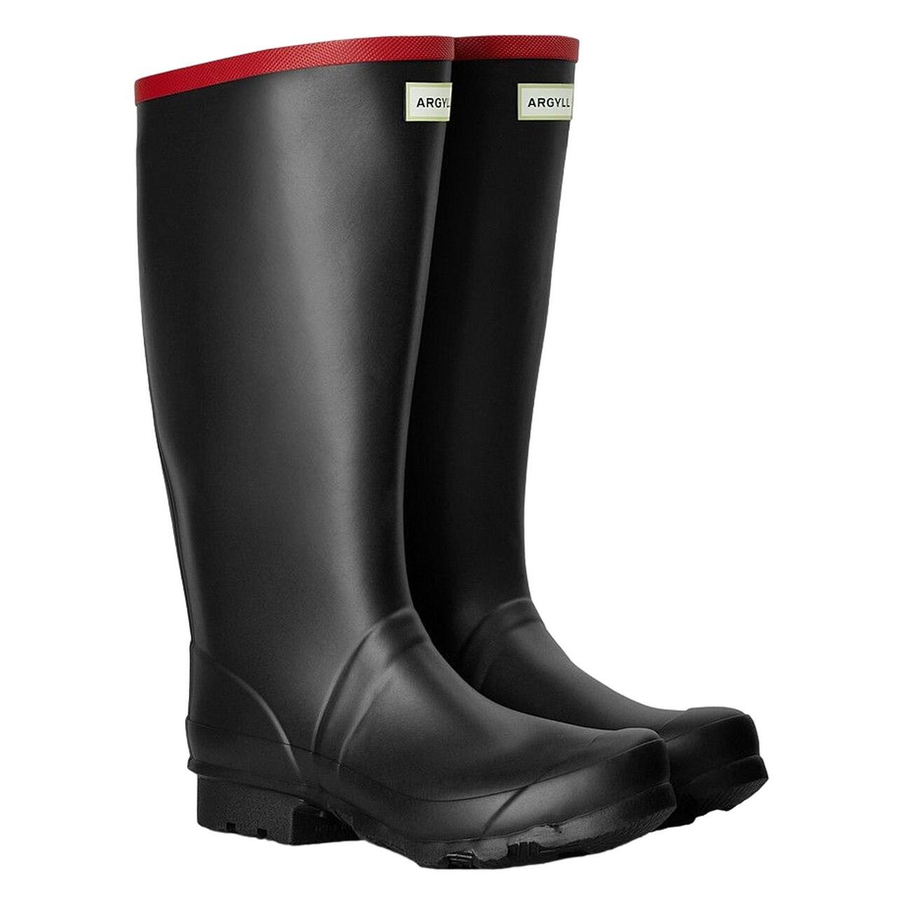 HUNTER Mens Argyll Mid Cut Wellington Boots (Black)