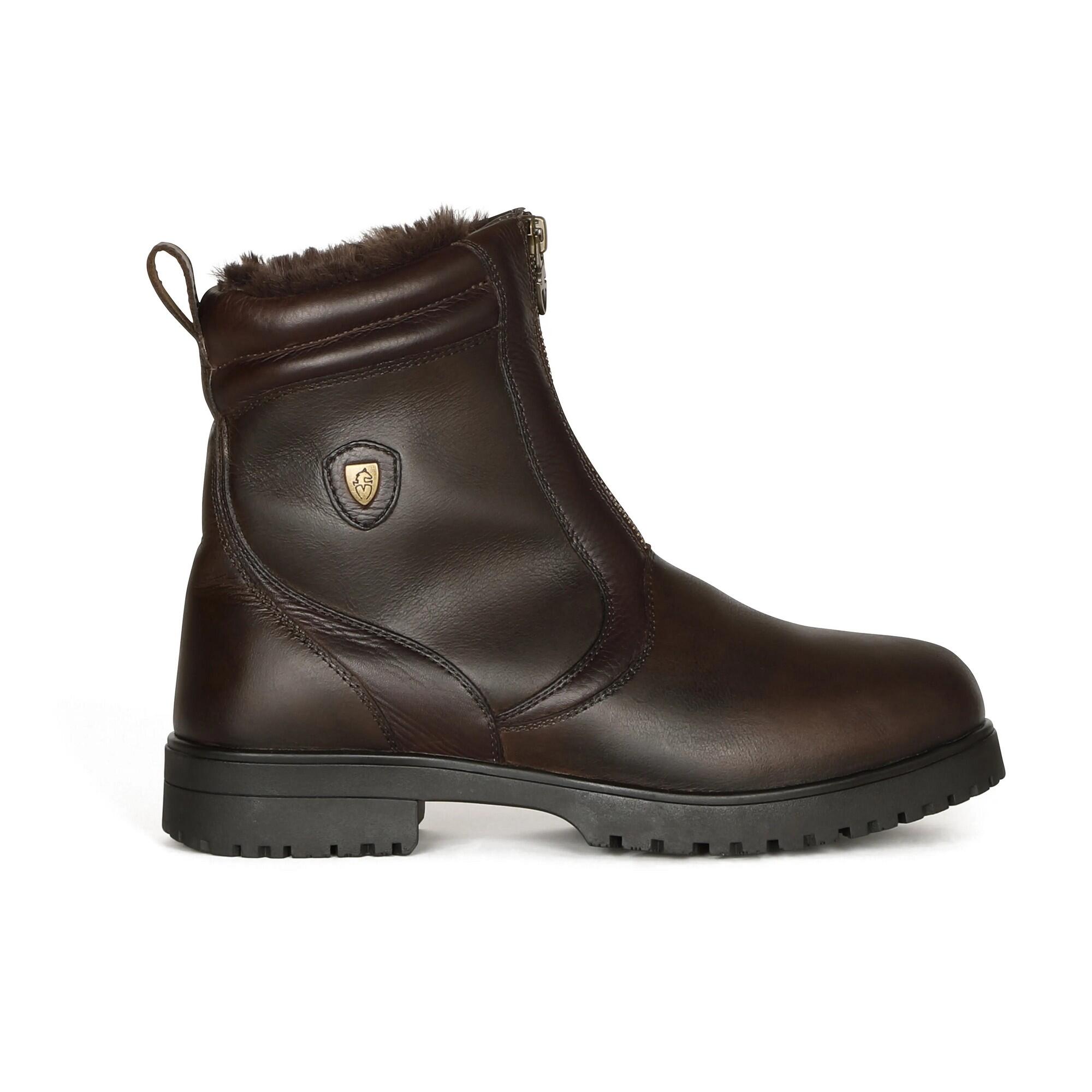 Womens/Ladies Atri Zip Country Boots (Brown) 3/4