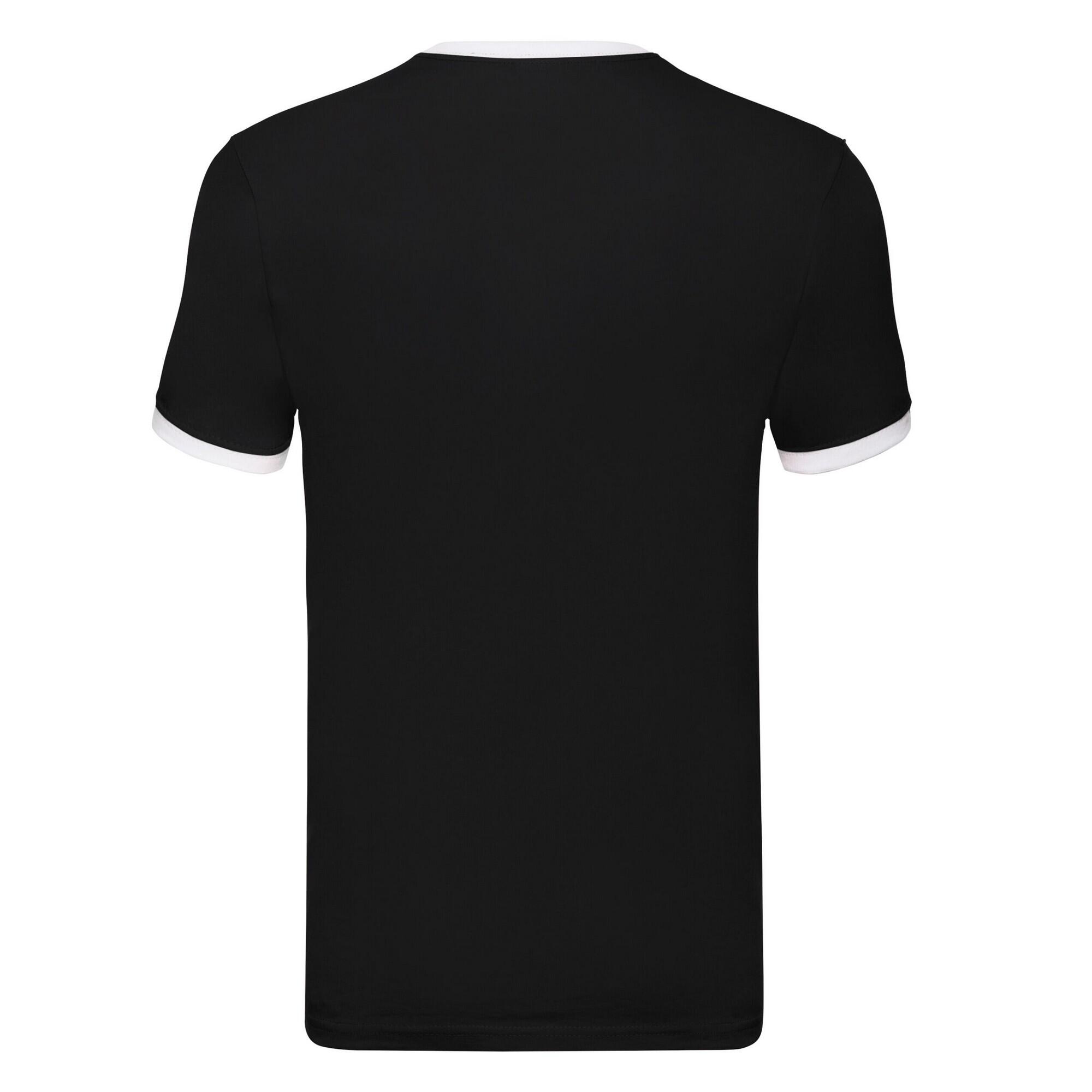 Tshirt RINGER Homme (Noir / Blanc) 2/2